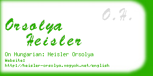 orsolya heisler business card